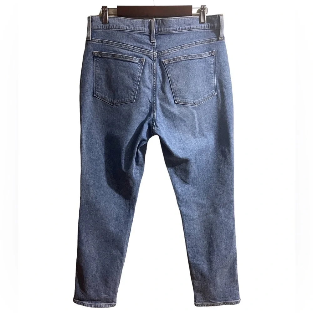 J Crew Womens Size 29 Slim Boyfriend‎ Mid Rise Medium Wash Denim Blue Jeans